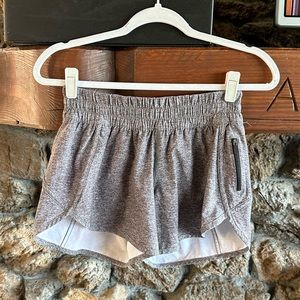 Lululemon track that high rise lined shorts 3 inch